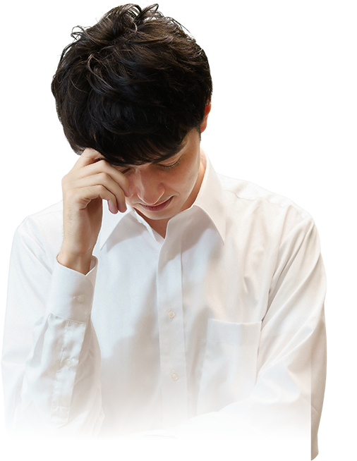 悩んでいる男性